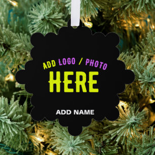 ADORNO DE PAPEL PERSONALIZABLE MODERNO ESTILO NEGRO VERIFICADO MAR