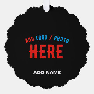 ADORNO DE PAPEL PERSONALIZABLE MODERNO ESTILO NEGRO VERIFICADO MAR