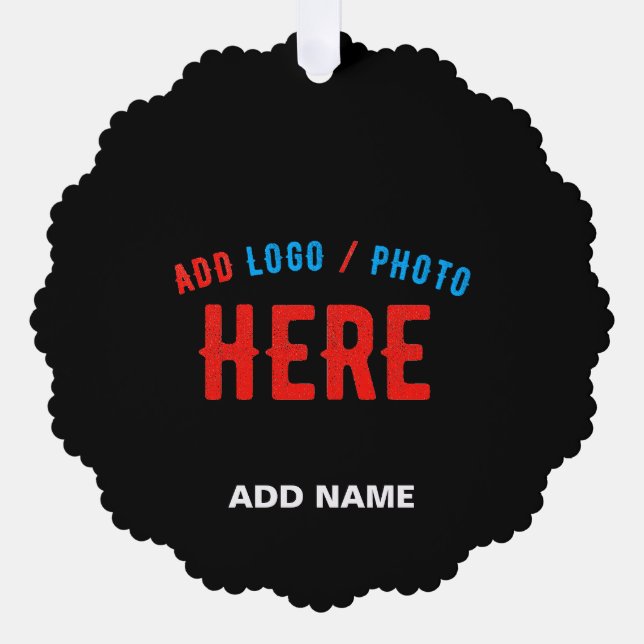 ADORNO DE PAPEL PERSONALIZABLE MODERNO ESTILO NEGRO VERIFICADO MAR (Anverso)