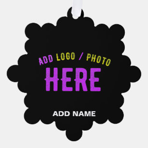 ADORNO DE PAPEL PERSONALIZABLE MODERNO ESTILO NEGRO VERIFICADO MAR