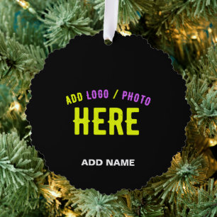 ADORNO DE PAPEL PERSONALIZABLE MODERNO ESTILO NEGRO VERIFICADO MAR