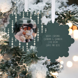 Adorno De Papel Personalizado de fotos Navidades personalizados