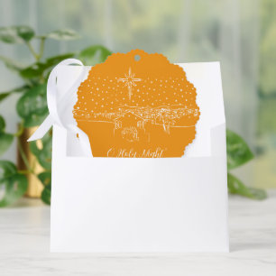 Adorno De Papel Personalizado de la Natividad de Belén