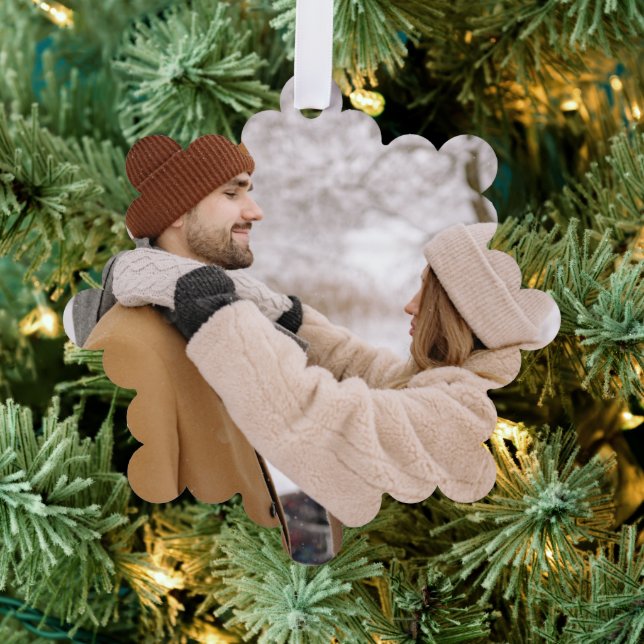 Adorno De Papel Personalizado de regalo de fotos personalizado (Insitu (árbol))