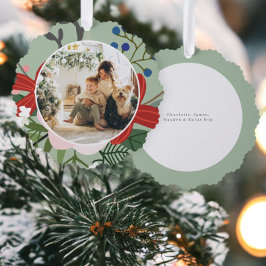 Adorno De Papel Personalizado fotográfico Navidades personalizados