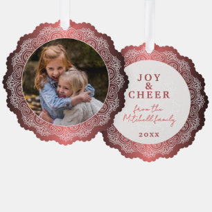 Adorno De Papel Personalizado Mandala Blanca Escribió Sobre Faux R