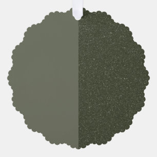 Adorno De Papel Personalizado Moss Green Ornament Tag - Matte & Pu