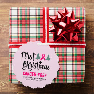 Adorno De Papel Personalizado PRIMER NAVIDAD sin cáncer de mama