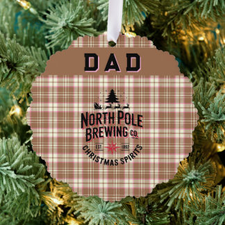Adorno De Papel Personalized North Pole Brewing Holiday