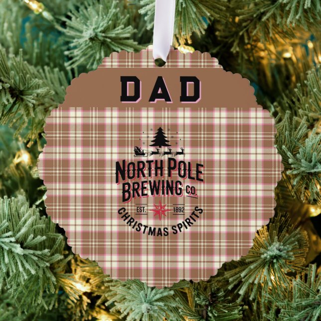 Adorno De Papel Personalized North Pole Brewing Holiday (Insitu (árbol))