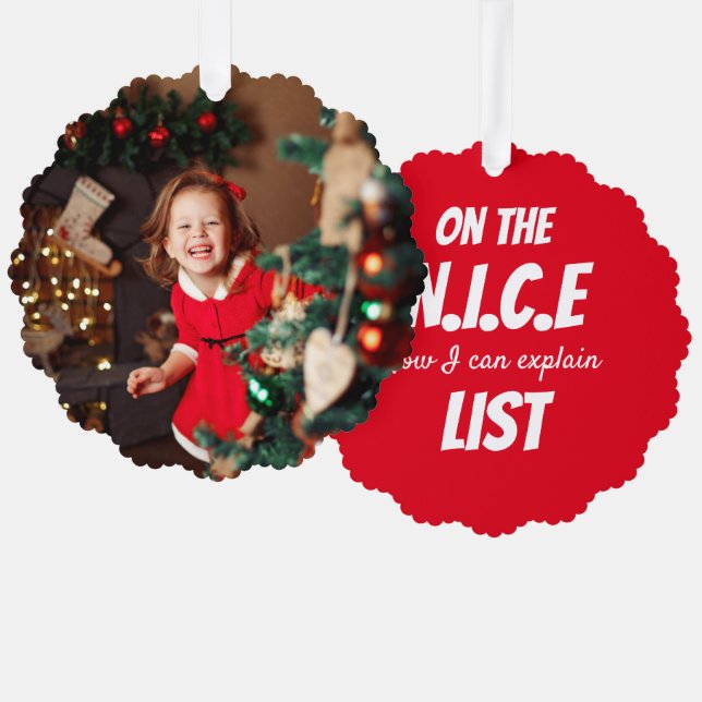 Adorno De Papel Personalized Paper Christmas Ornament  (Anverso/Reverso)