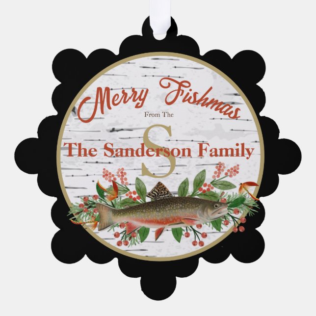 Adorno De Papel Pesca de ferry Fishmas Fly (Reverso)