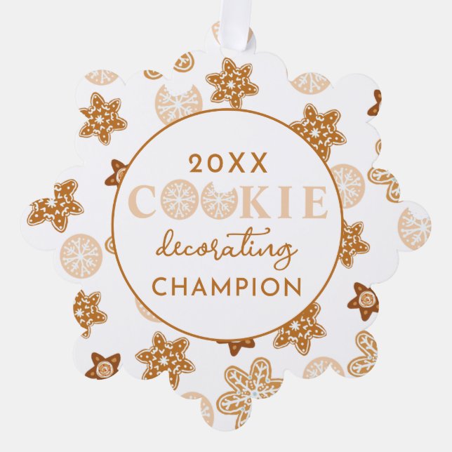 Adorno De Papel Premio Campeón Decorativo de Cocina navidad (Anverso)