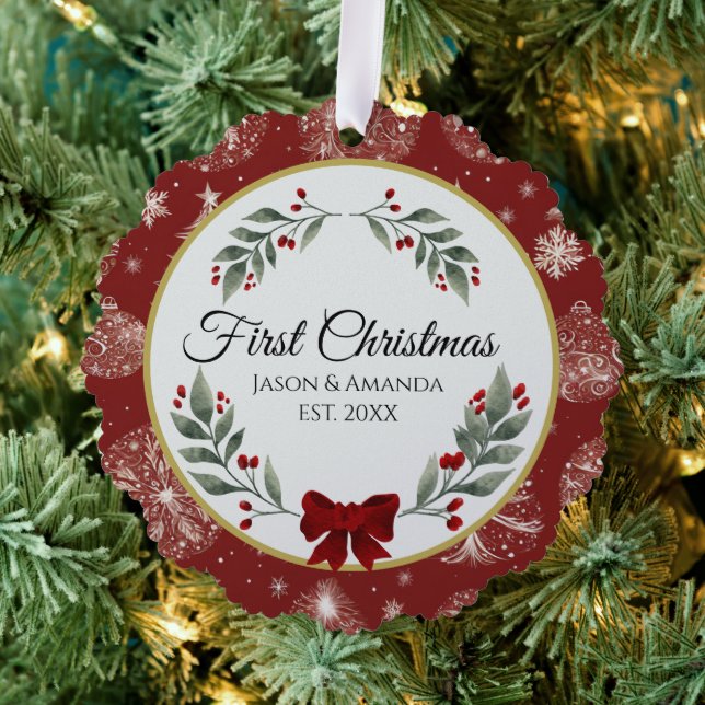 Adorno De Papel Primer Ornamento de Navidad (Insitu (árbol))