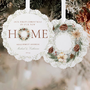 Adorno De Papel Primera Navidad en el nuevo boho de casa