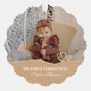 Adorno De Papel Primeras estadísticas y foto de natalidad navideña