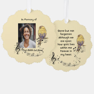 Adorno De Papel Recuerdo conmemorativo Música Pájaro
