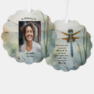 Adorno De Papel Recuerdo de foto conmemorativa Dragonfly personali
