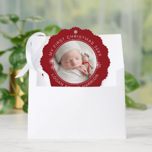 Adorno De Papel Recuerdo de la primera Navidad del bebé