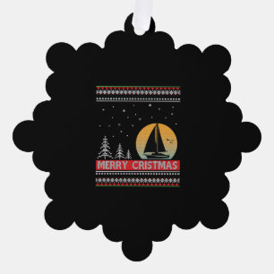 Adorno De Papel Regalo de vela para marineros Navidades feos