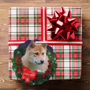 Adorno De Papel Regalos de los Navidades Inu de Shiba