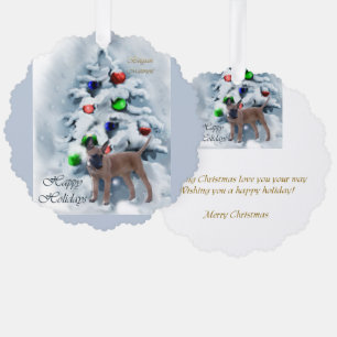 Adorno De Papel Regalos de Navidades belgas de Malinois
