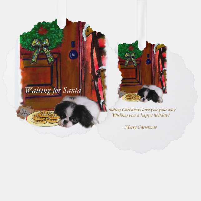 Adorno De Papel Regalos de Navidades chinos japoneses (Anverso/Reverso)