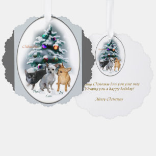 Adorno De Papel Regalos de Navidades de Chihuahua