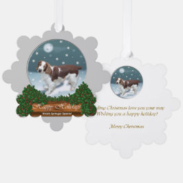 Adorno De Papel Regalos de Navidades españoles de Welsh Springer