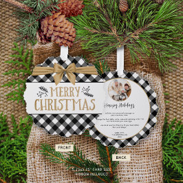 Adorno De Papel Resumen del año de la foto del búfalo negro ruso