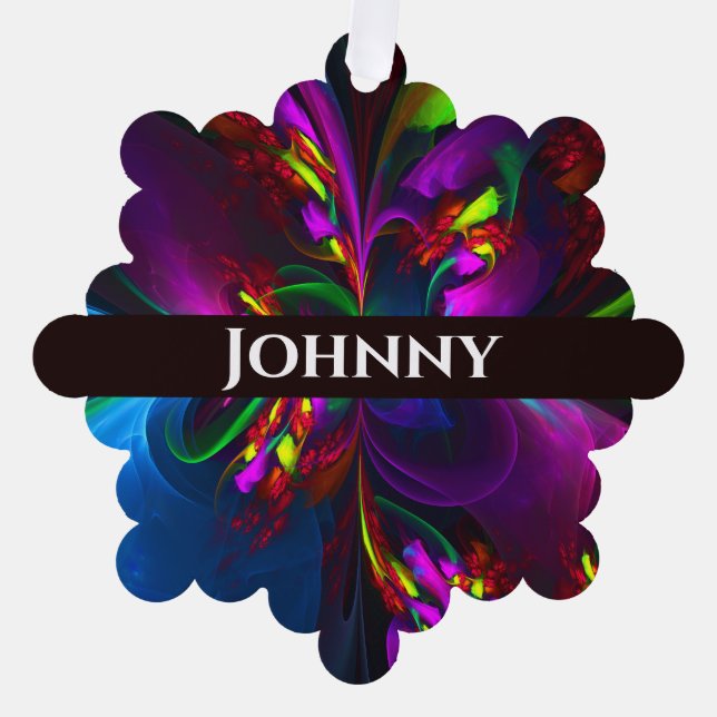 Adorno De Papel Resumen floral moderno Patrón azul rojo del arte # (Anverso)