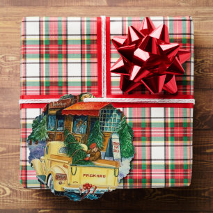 Adorno De Papel Retro vintage Christmas town añadir texto