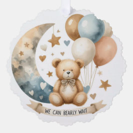 Adorno De Papel Revelación Neutral de género Teddy