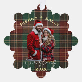 Adorno De Papel Rustic Autumn Plaid