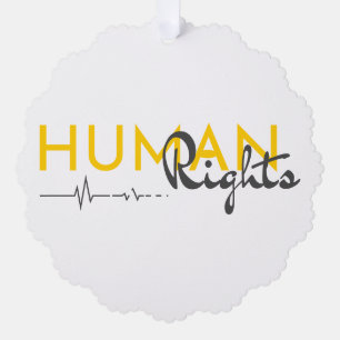 Adorno De Papel Salvamento de los derechos humanos