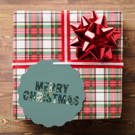 Adorno De Papel Scandinavian Merry Christmas Tree Winter Snow