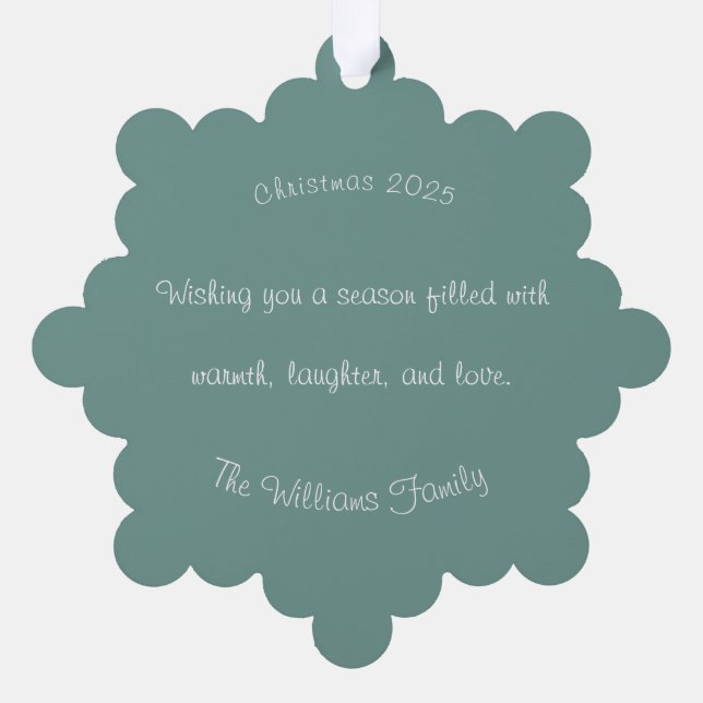 Adorno De Papel Scandinavian Merry Christmas Typography (Reverso)