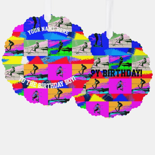 Adorno De Papel Scoot de Lets (Anverso/Reverso)