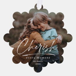 Adorno De Papel Sencilla escritura valorar 2 Navidades fotográfico