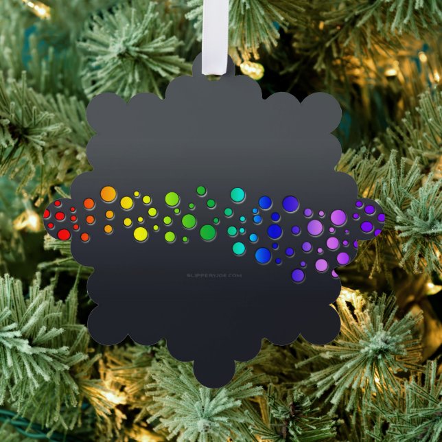 Adorno De Papel SlipperyJoe amor burbujas rojo naranja verde amari (Insitu (árbol))