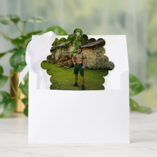 Adorno De Papel SlipperyJoe's traje inspirado en duende festivo de