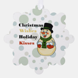 Adorno De Papel Snowman Paper Ornament