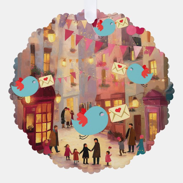 ADORNO DE PAPEL SO MANY VALENTINES FOR DELIVERY (Anverso)