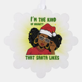 Adorno De Papel Soy el tipo de Santa traviesa que le gusta a melan