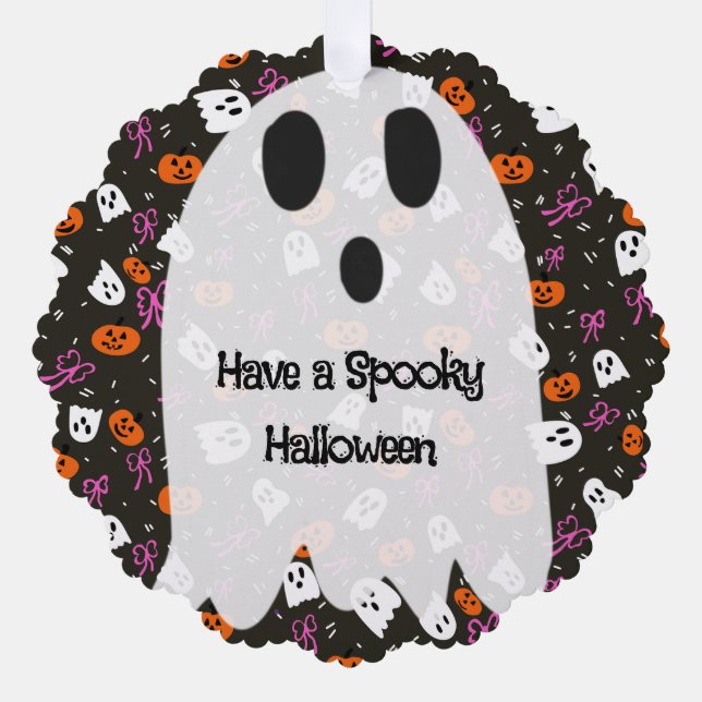 Adorno De Papel Spooky Halloween  (Anverso)