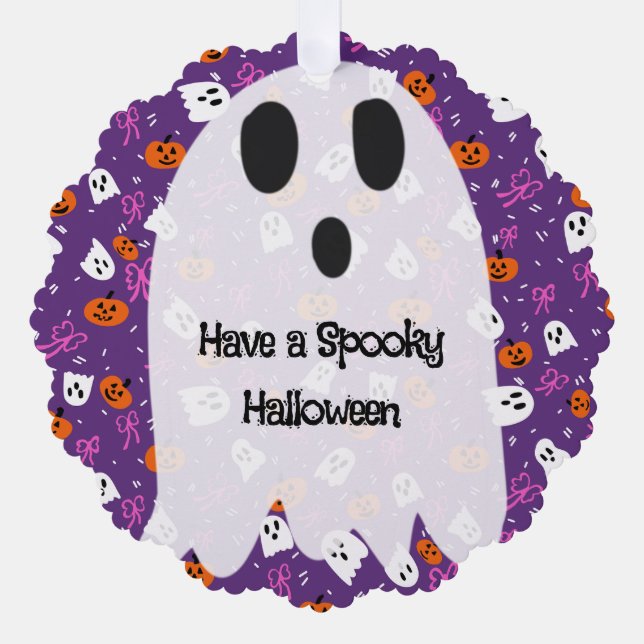 Adorno De Papel Spooky Halloween  (Anverso)