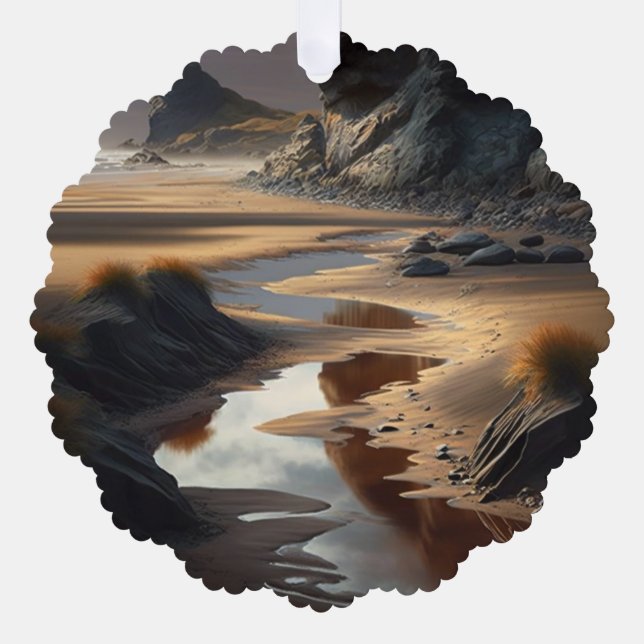 Adorno De Papel Sunset Shore (Anverso)