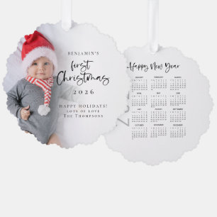 Adorno De Papel Superposición de foto de la primera Navidad del be