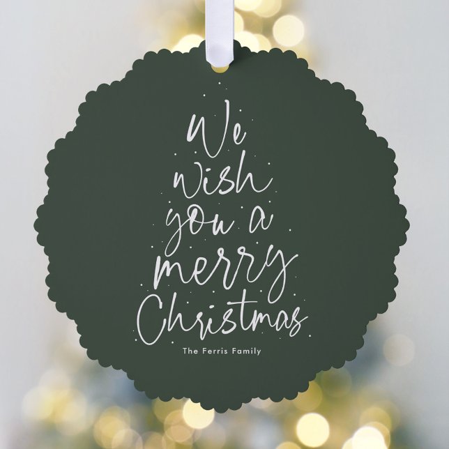 Adorno De Papel Te deseamos una feliz Navidad linda foto (Subido por el creador)
