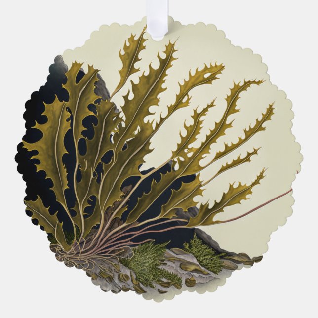 Adorno De Papel Tidal Fronds (Anverso)